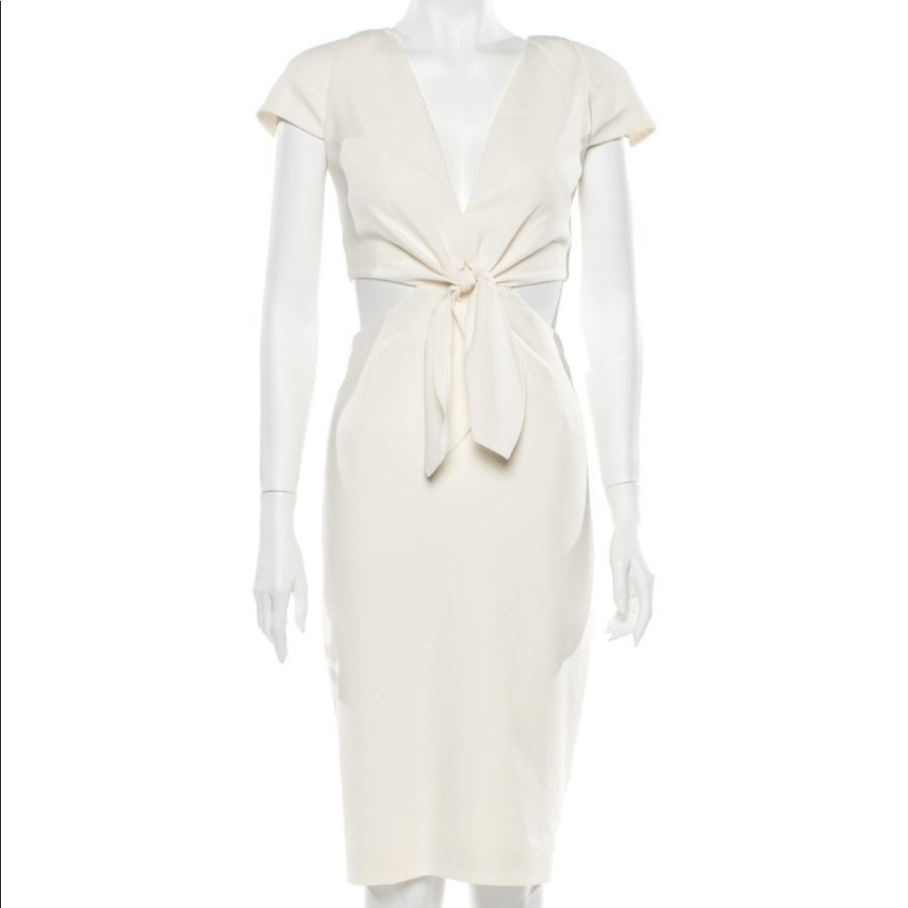 Haney v-neck midi dress w/tags | size 2